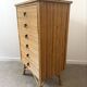 Vintage rattan chest of drawers by Audoux Minet