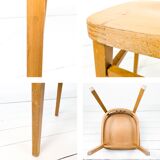 Frankfurt Chair Chaise en bois Salle à manger Cuisine Mid Century Vintage Chaise de cuisine stable R