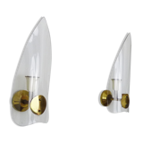 Pair of vintage italian wall sconces, Stilnovo Italy, 50s