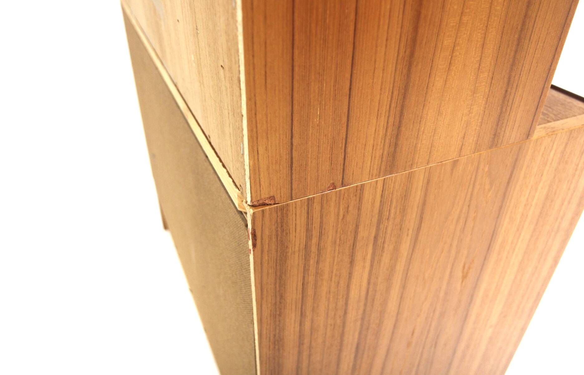 Commode-bibliothèque scandinave en teck, Suède, 1960