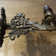 Pair of naturalistic wall sconces with fish circa 1900