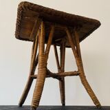 Vintage rattan coffee table