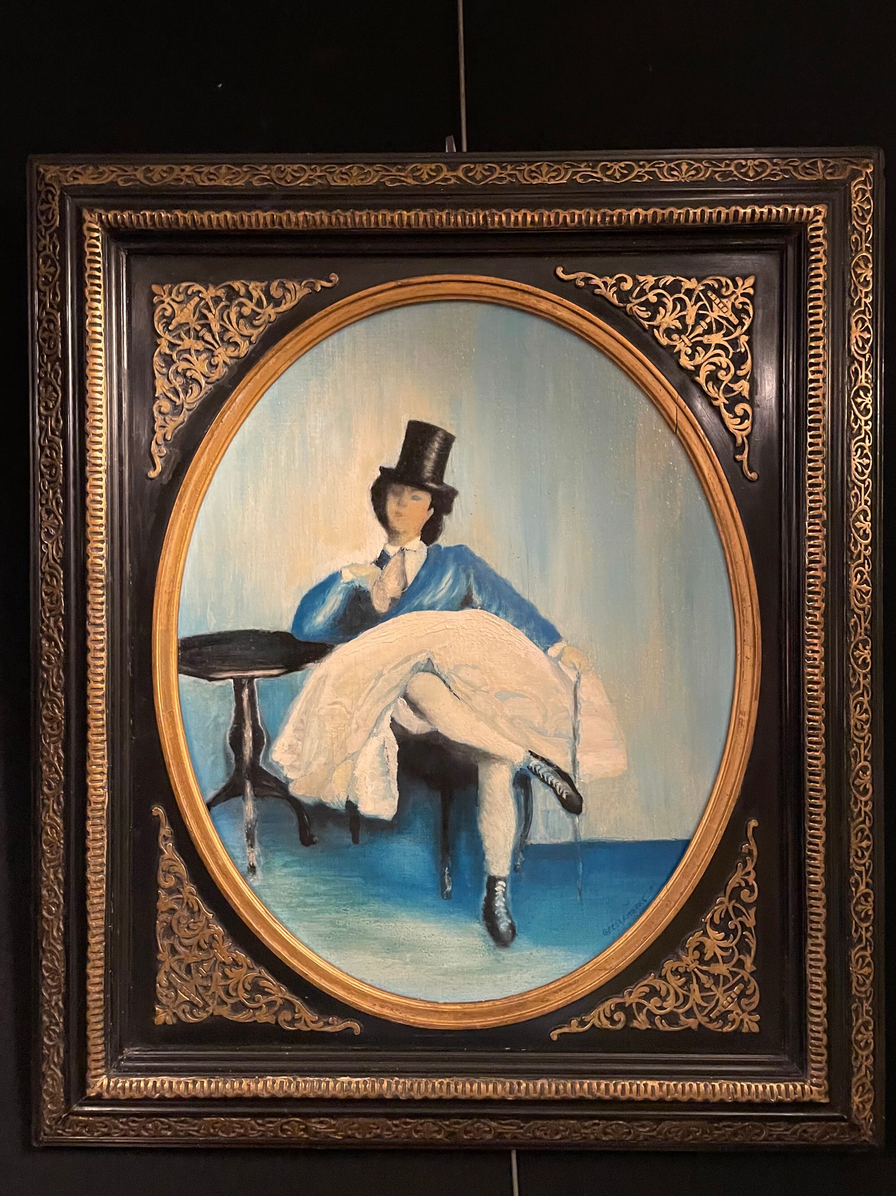 Oil on cardboard ' the amazon ́