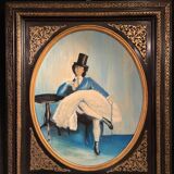 Oil on cardboard ' the amazon ́