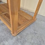 Pair of vintage pine bookcases and shelves, Maison Regain style, 1970s design