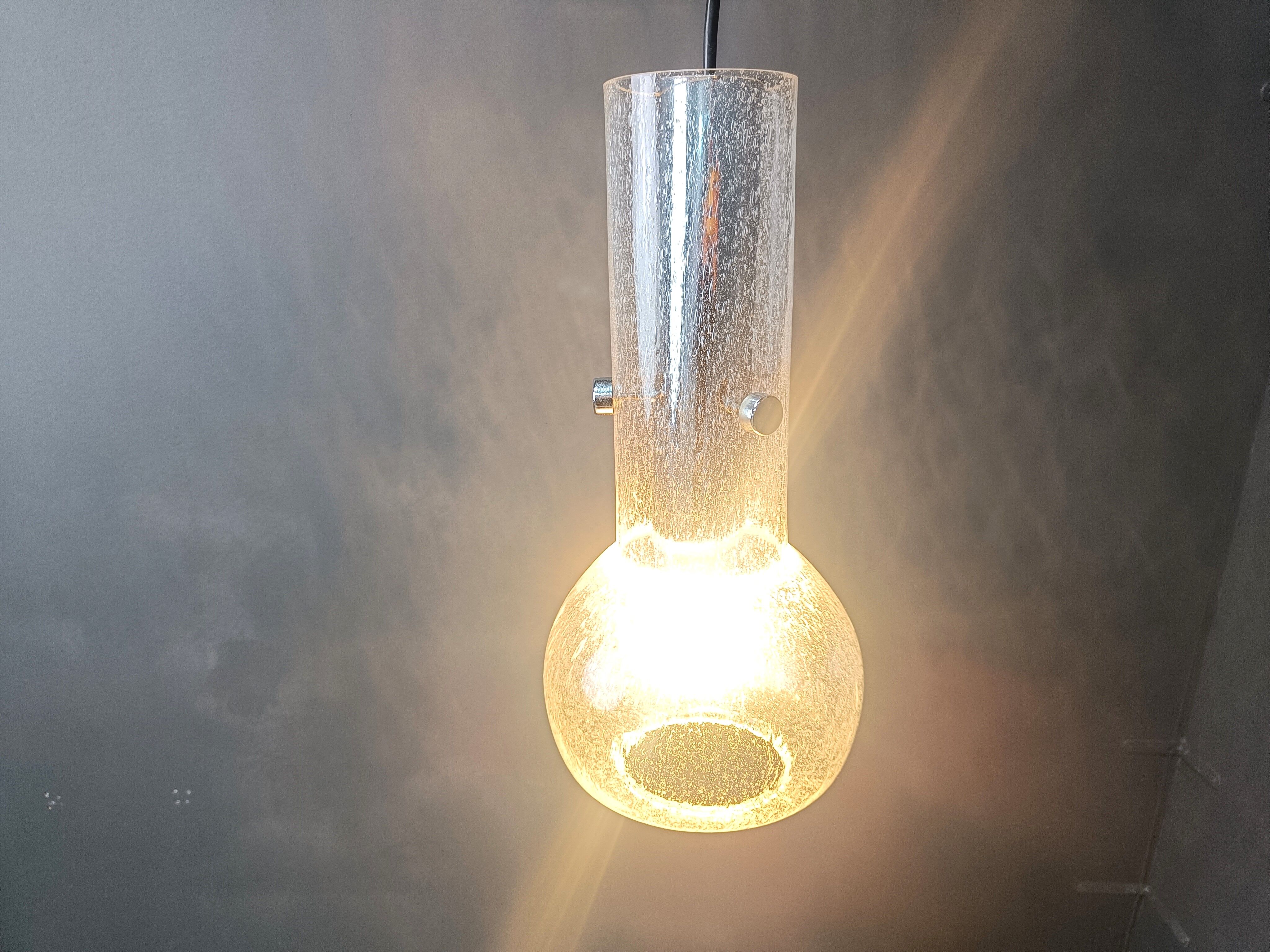 Vintage murano glass pendant light, 1970s