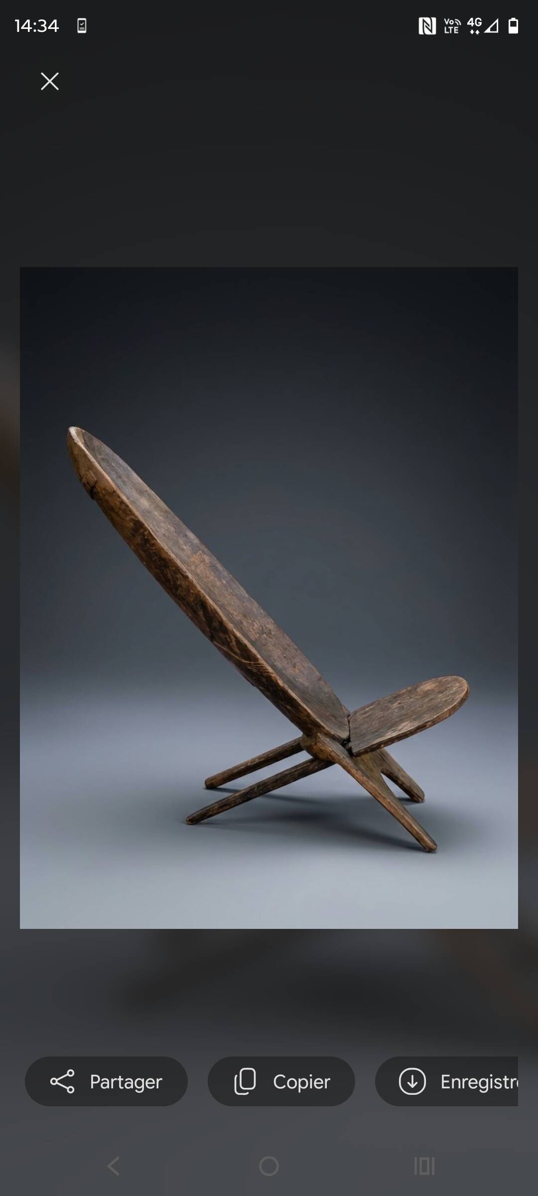 Chaise à Palabre sénoufo ethnique