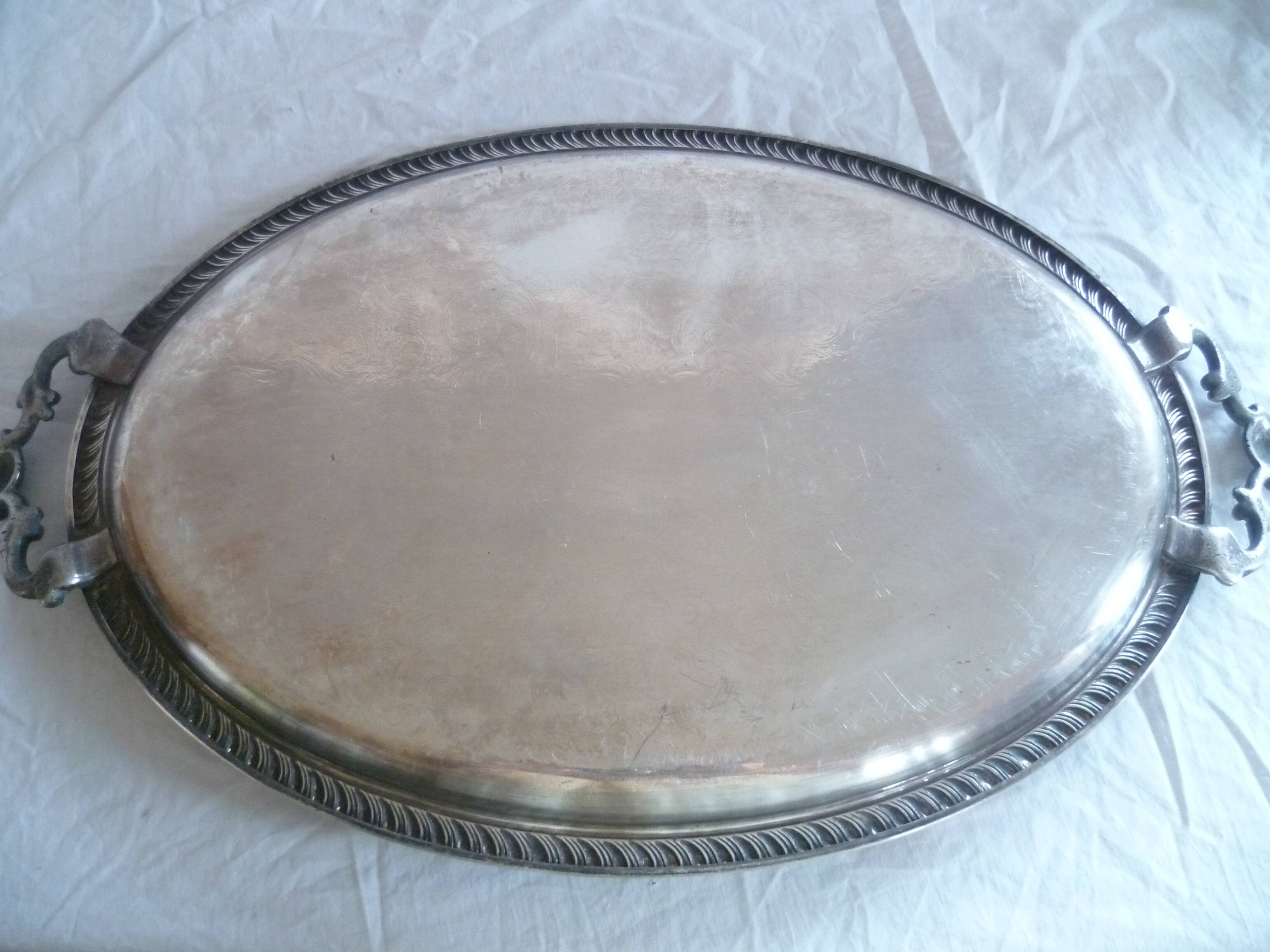 4-piece silver-plated coffee/tea set, quadripod, rococille style, twisted