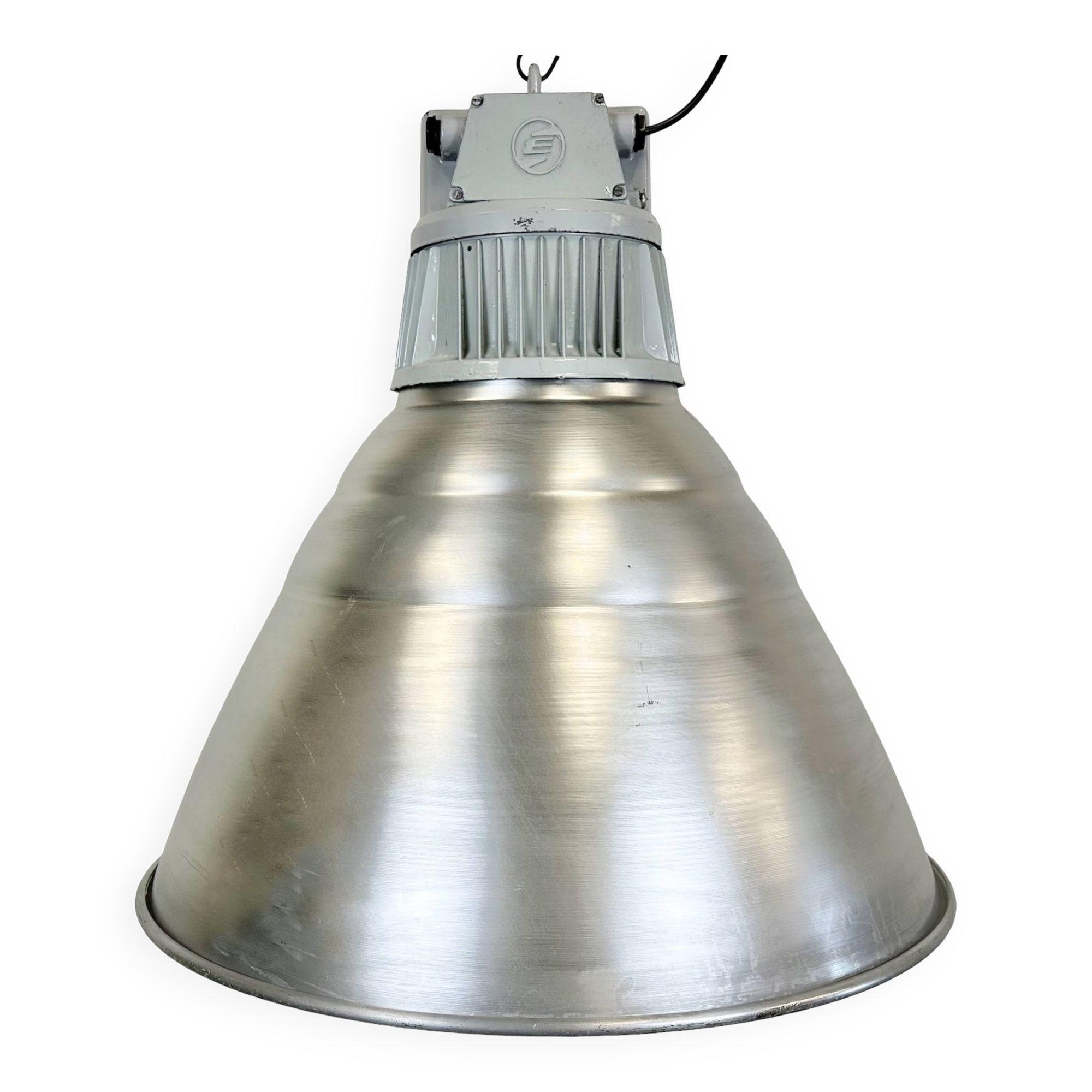 Large Industrial Aluminium Pendant Light from Elektrosvit, 1960s