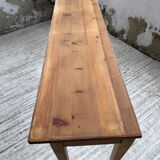 Oak and pine farmhouse console table