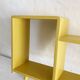 1960s wooden wall shelf with 3 compartments