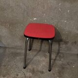 Red Formica stool