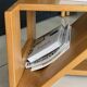 Brutalist coffee table in solid elm — Maison Regain (1970s)