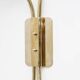 Pair of Tulips Murano Glass and Brass Sconces