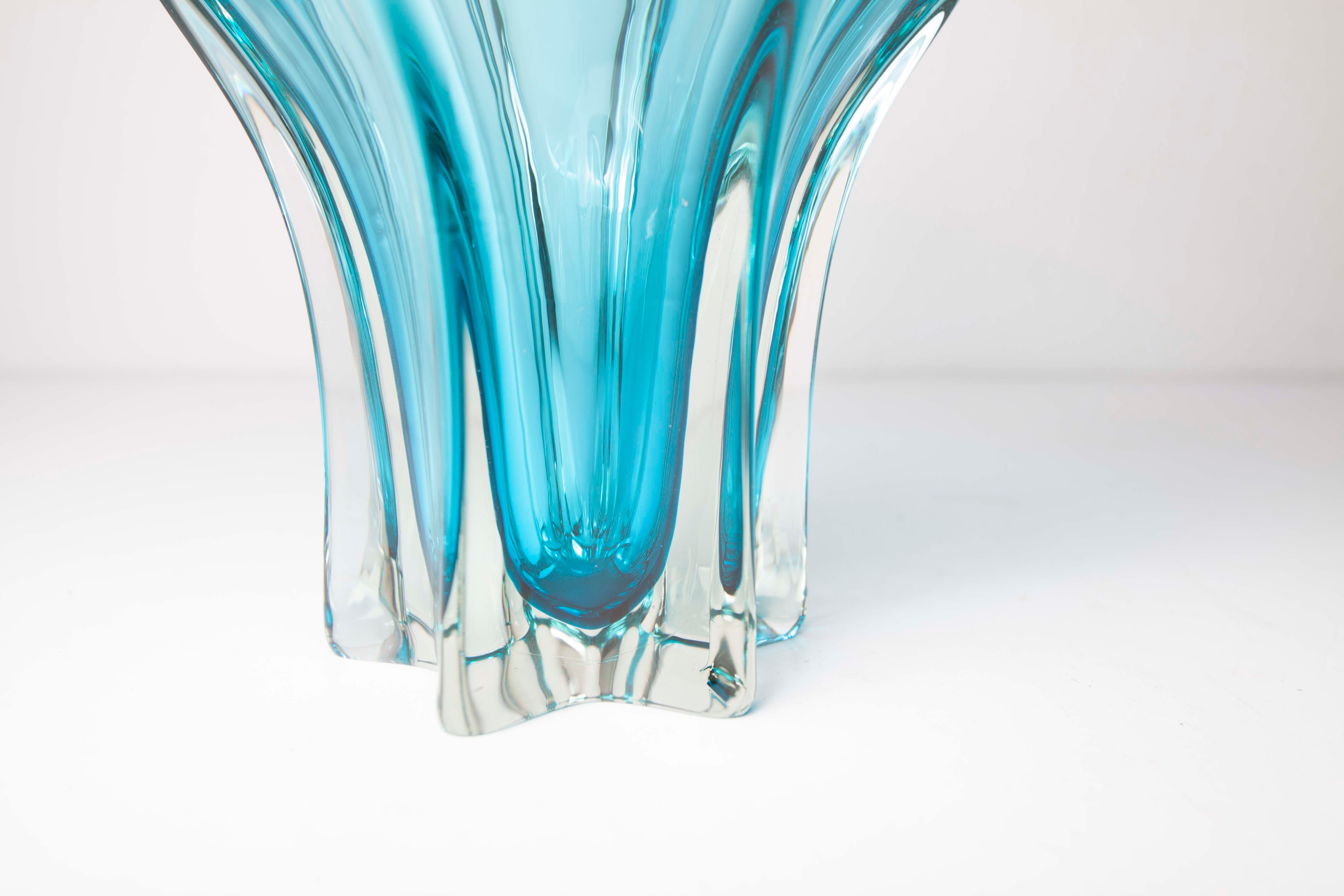 60's blue Murano vase
