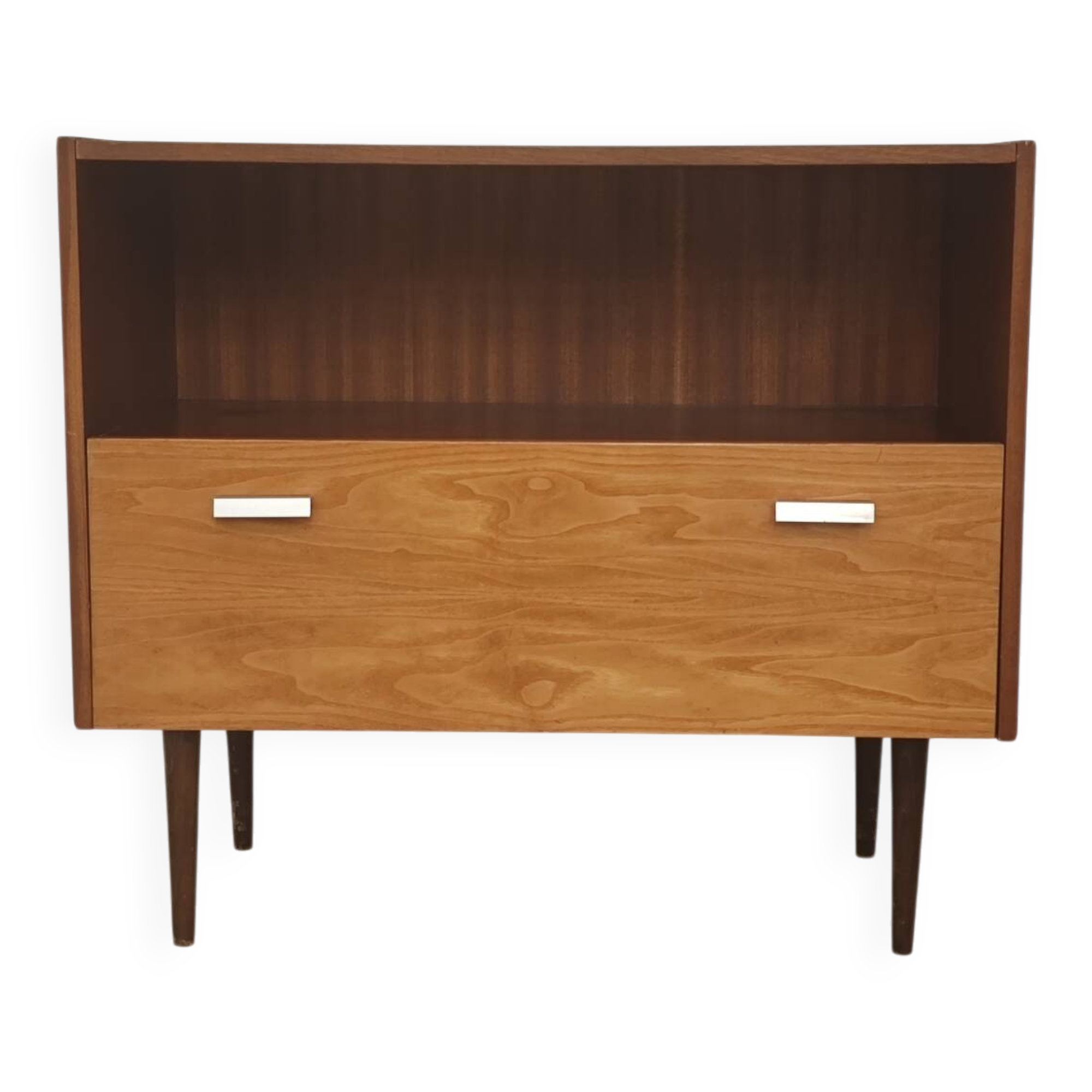 Petit meuble d'appoint buffet en bois 1970