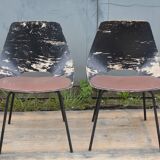 Pair of Tonneau chairs by Pierre Guariche
