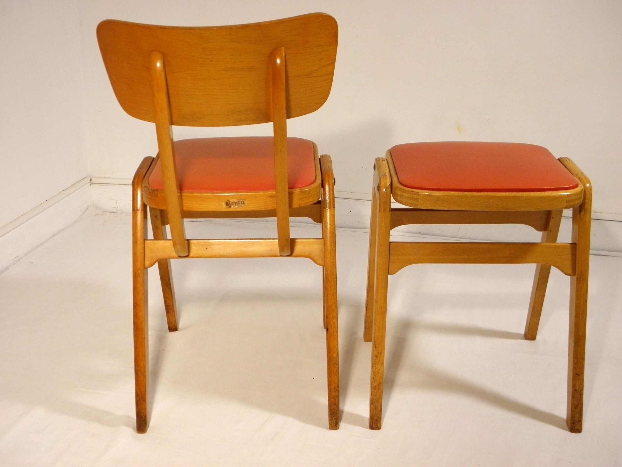 Chair and stool "Centa", 60s