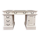 Classic English White Chesterfield Desk