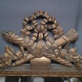 Louis XVI style golden mirror
