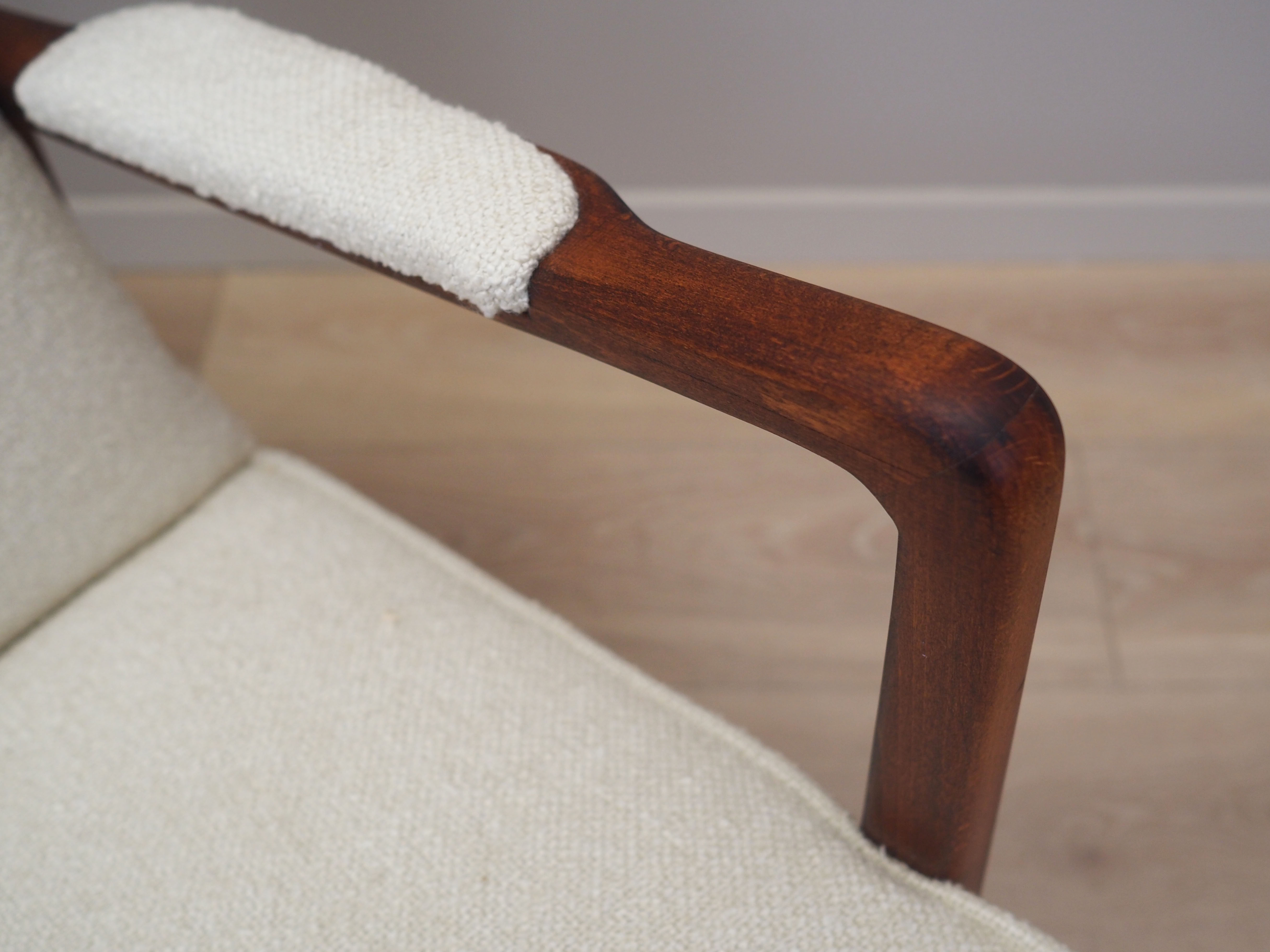 Beech armchair, Scandinavian design, 1960s, designer Folke Ohlsson, manufacturer DUX