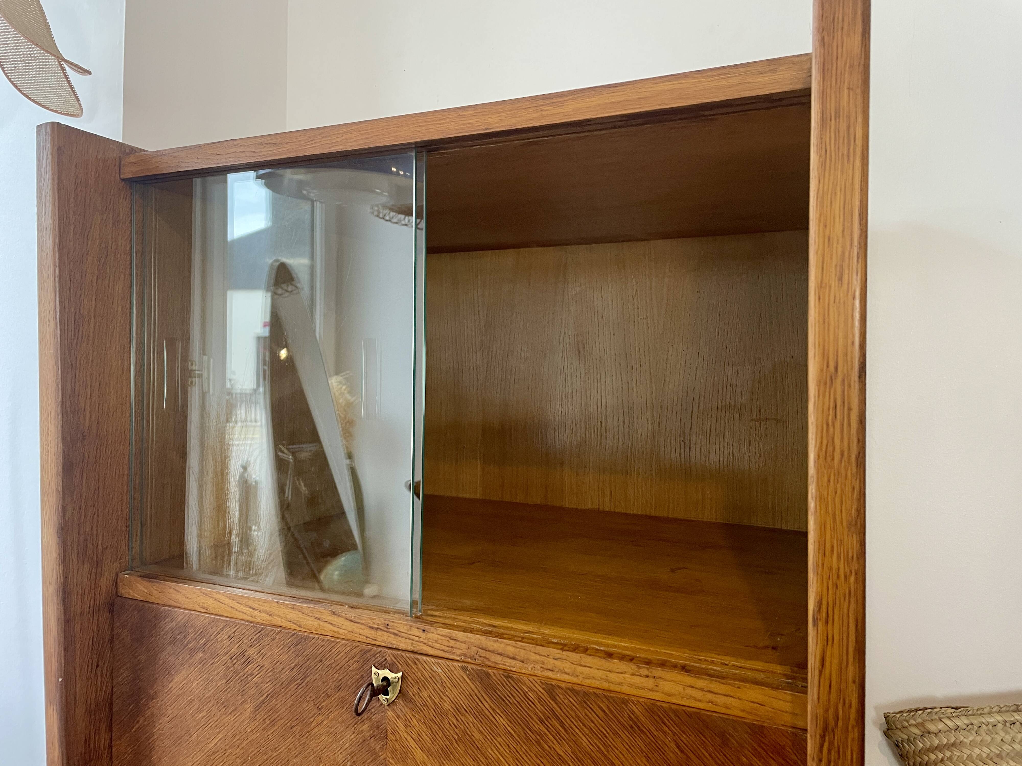 Secrétaire vitrine années 50