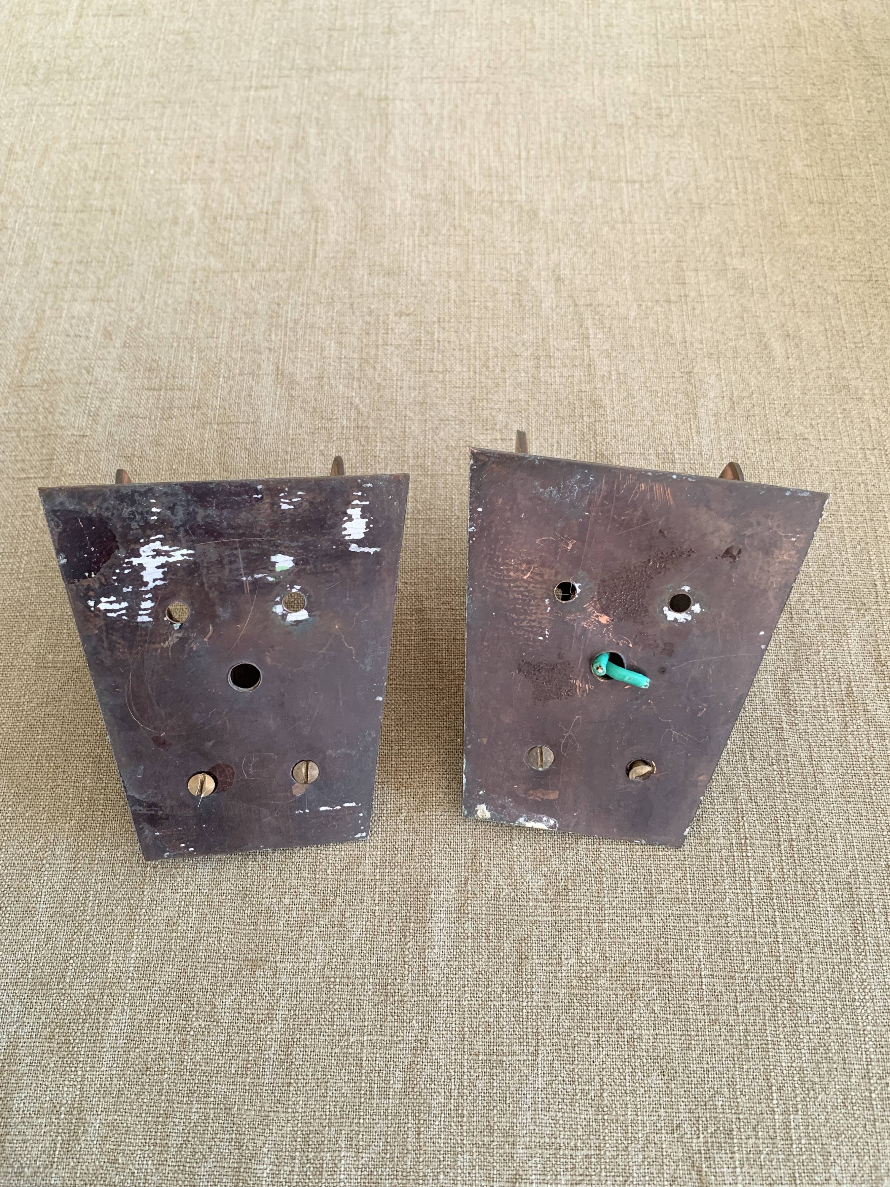 Pair of Art Deco wall sconces