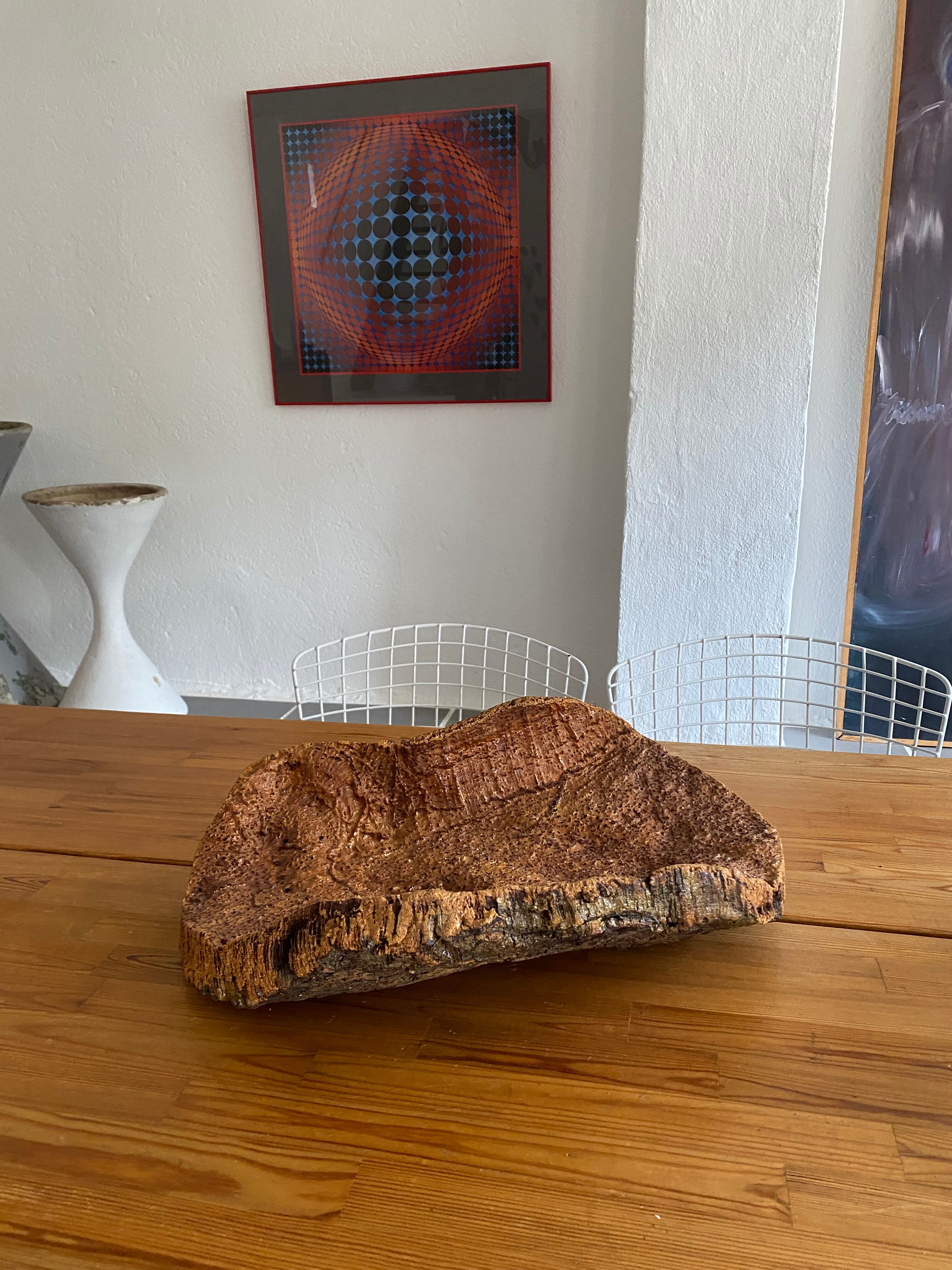 Natural cork cut free form vintage