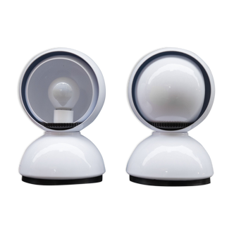 Pair of splint lamps by Vico Magistretti