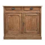 2-door sideboard in solid elm, early 20th century