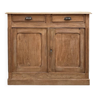 2-door sideboard in solid elm, early 20th century