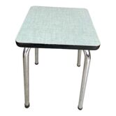 Green formica stool