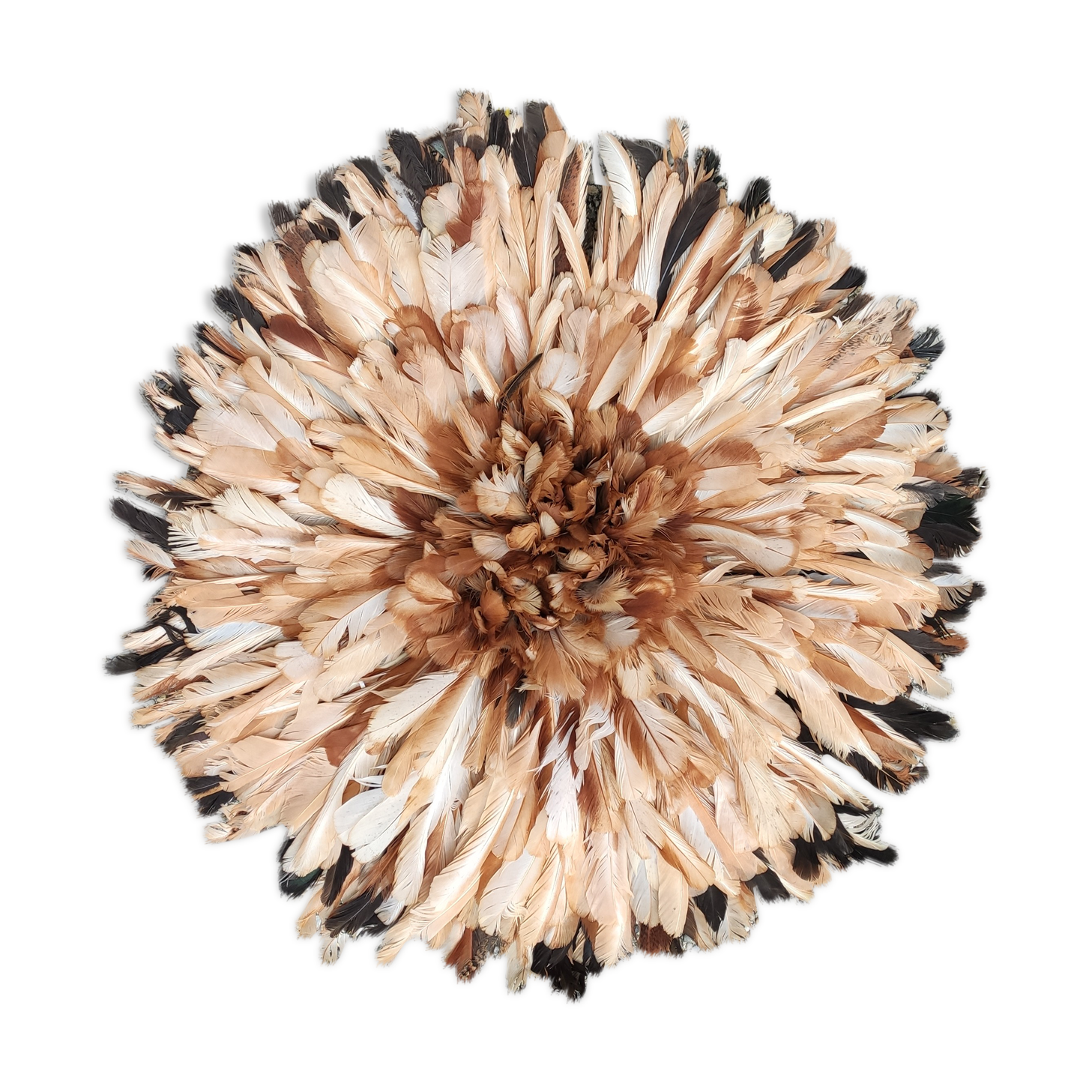 Juju hat natural beige round brown 50cm