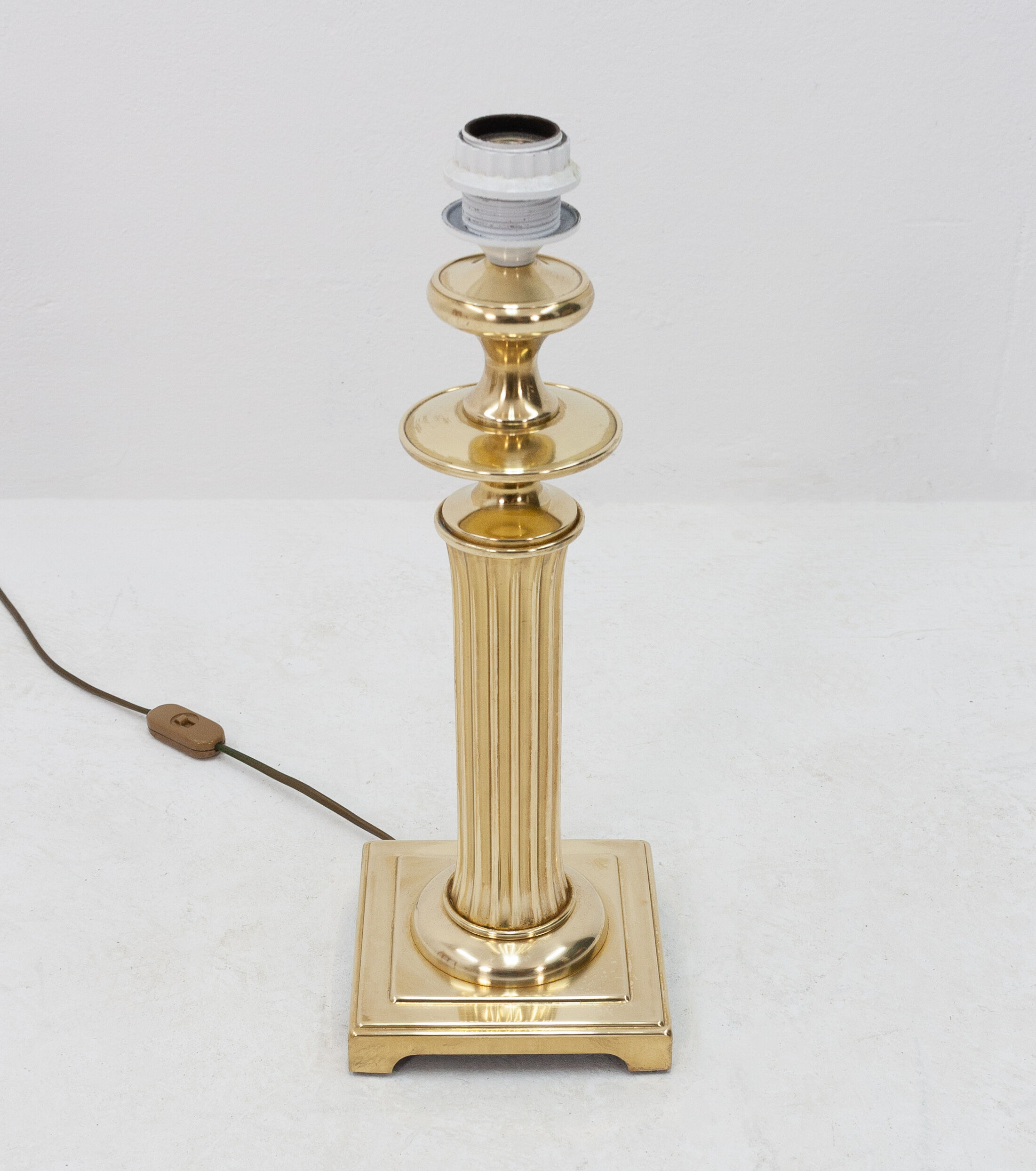 Two brass Herda table lamps