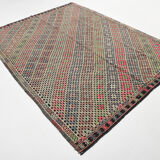 Tapis Kilim 7x8 tissé à la main, 207x262Cm