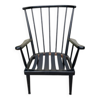 Fauteuil éventail Baumann vintage 1960