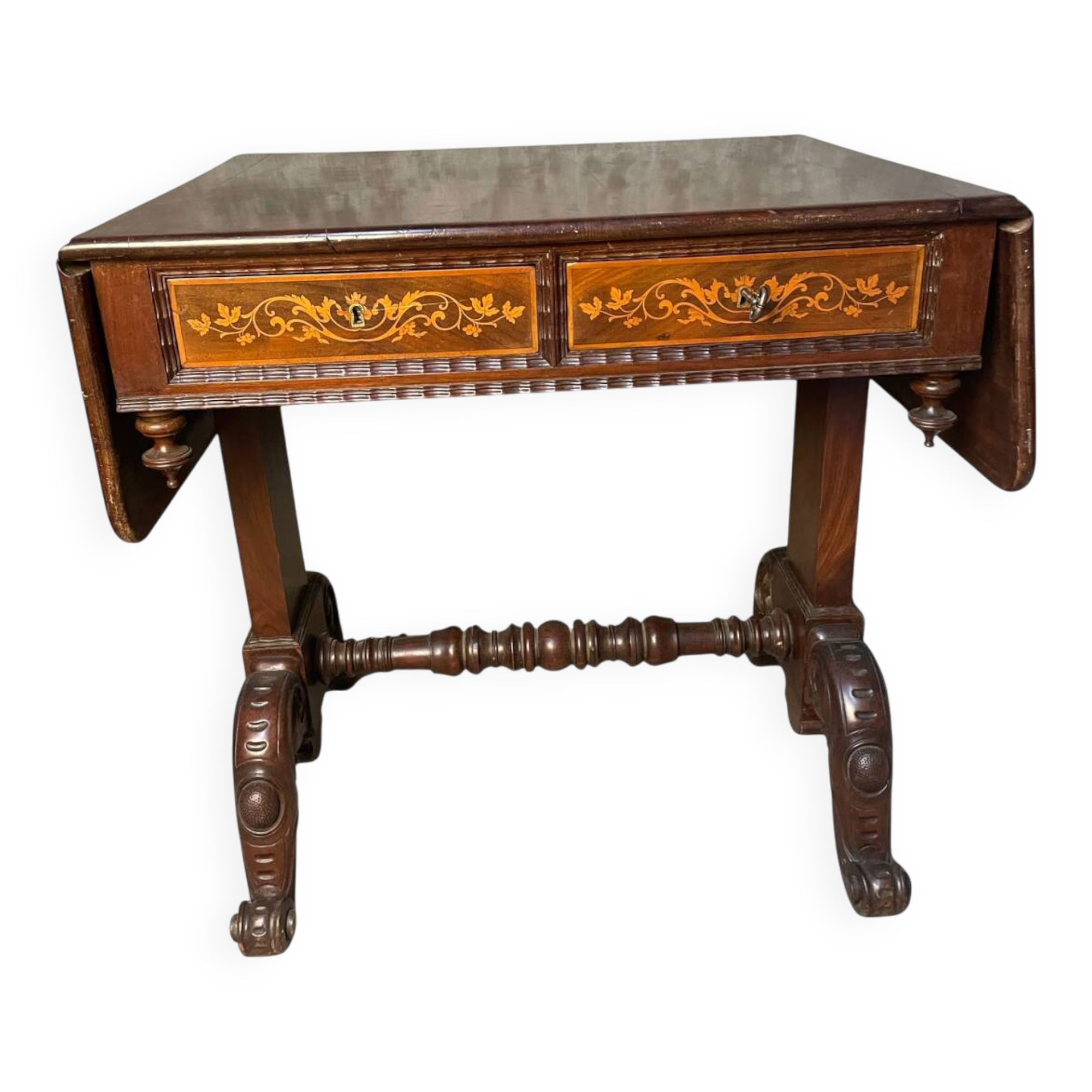 Writing table A Regency Irish carved mahogany writing table circa 1800