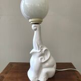 Elephant ceramic lamp
