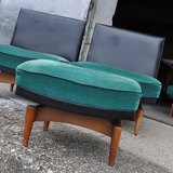 Mid-century danish sofa & armchairs, 1960s, set of 4