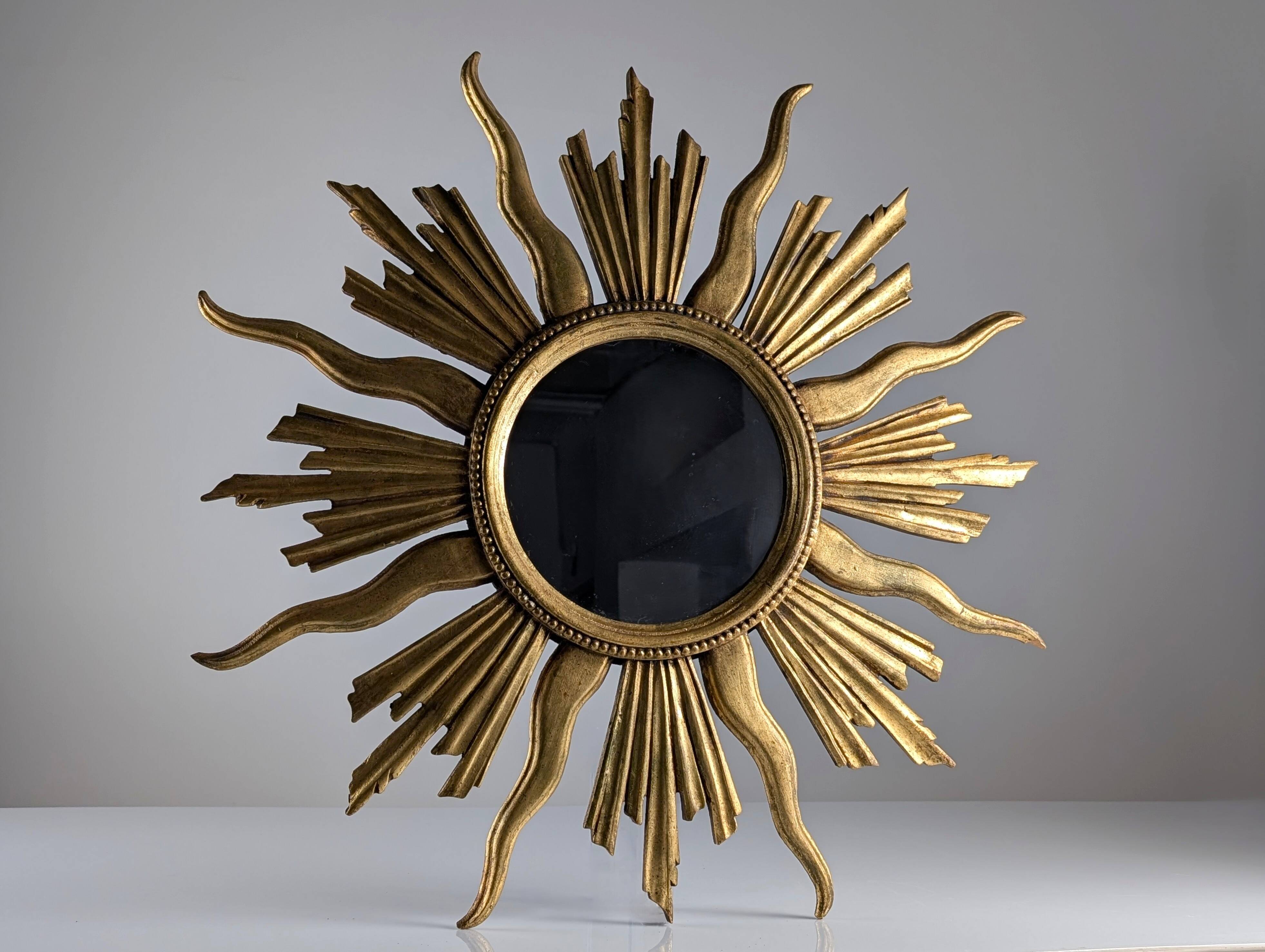Giltwood Sunburst Mirror, 1960s