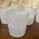 Frosted effect textured glasses / cups, made in Italy