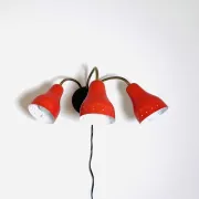 3-Armed Wall Lamp By H. Busquet For Hala Zeist, The Netherlands, 1950S