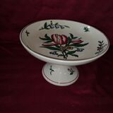 Coat of foot Sarreguemines floral decoration