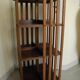 Old pivoting bookcase 3 shelves vintage furniture old furniture