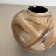 Set of 2 Multi-Color Fat Lava Op Art Pottery Vase Made Bay Ceramics, Germany
