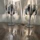 Paire de lampes eres chrome – seylumière– design space age