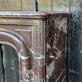 Louis XIV style fireplace in Levanto marble circa 1880