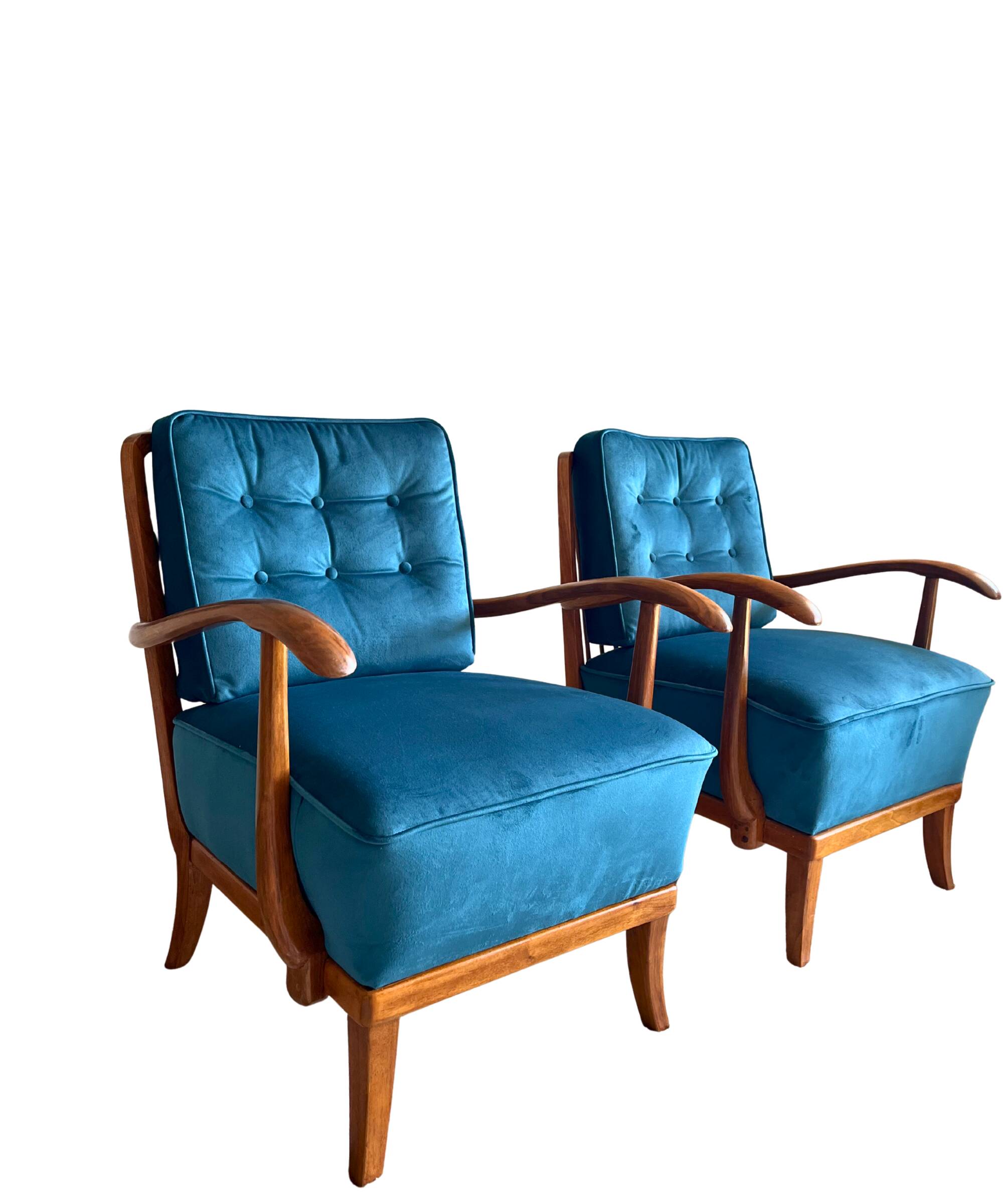 Fauteuils Art Déco par Gyula Kaesz, années 1930