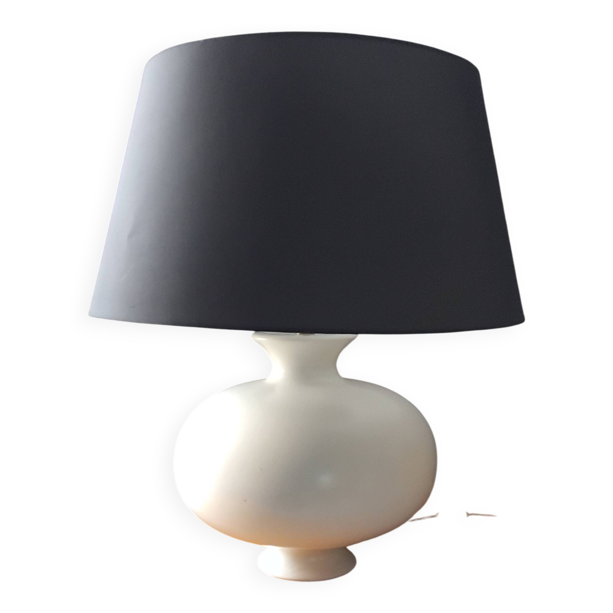 Large vintage ceramic table lamp from the 70s kostka pirouette design