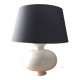 Large vintage ceramic table lamp from the 70s kostka pirouette design
